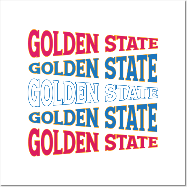 NATIONAL TEXT ART GOLDEN STATE Wall Art by LAVA-ROMA-NOVA